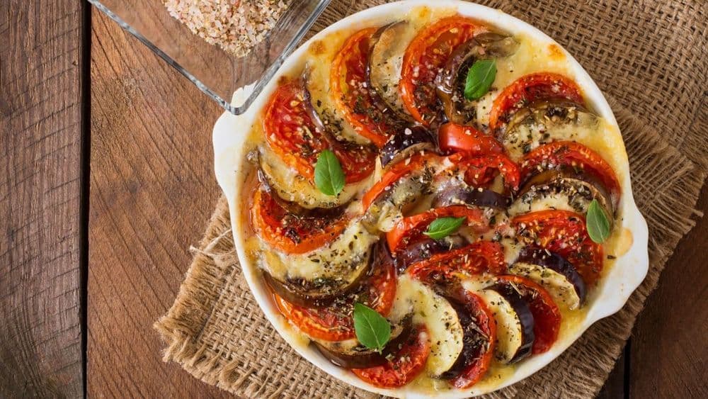 Ratatouille niçoise traditionnelle au four