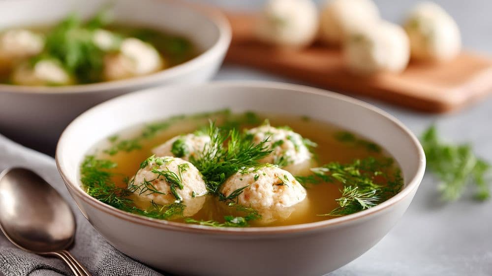 Chicken Soup with Matzo Balls, Ashkenazi Style