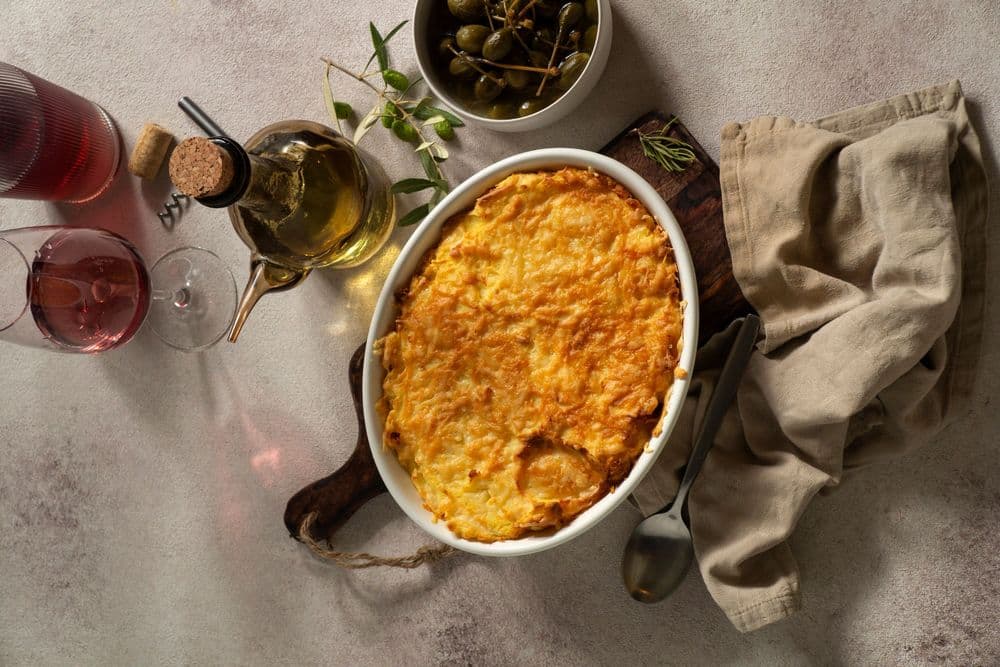 Mushroom & lentil shepherd's pie with buttery mash