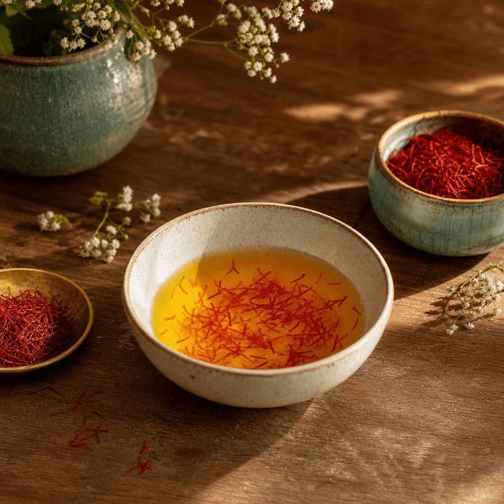 Saffron: Infusing in Warm Water or Ice