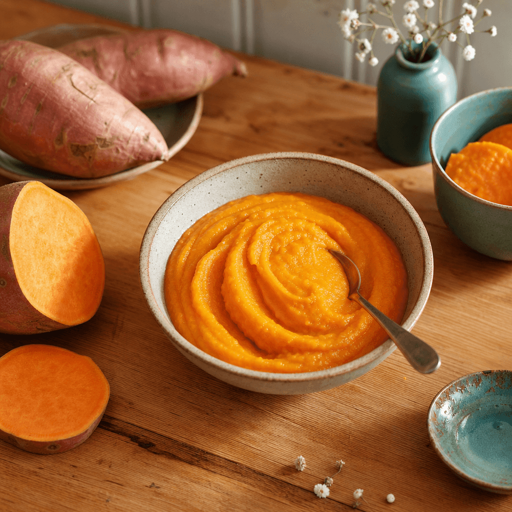 Batata-Doce para Bebés: Primeiras Colheradas