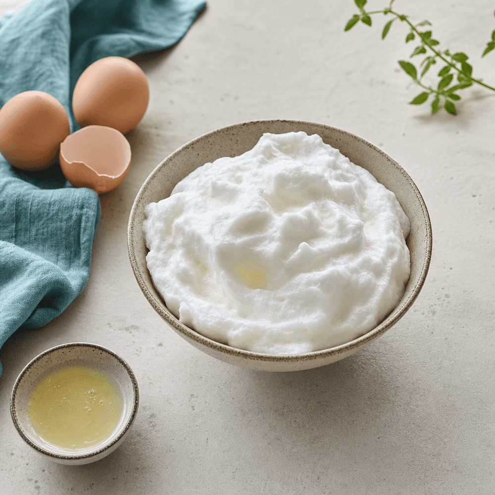 Blancs d'œufs en neige, une mousse protéinée sans gras