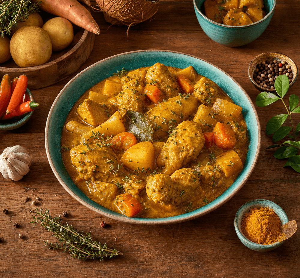 Colombo de poulet antillais aux épices