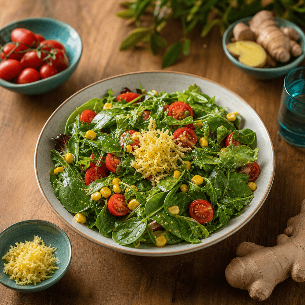 Ensaladas con jengibre: sabor fresco y activo