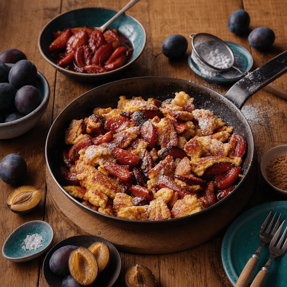 Kaiserschmarrn mit Zwetschgenröster