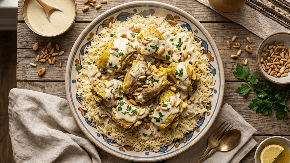 Mansaf – Jordanischer Lammreis mit Jameed-Joghurtsauce