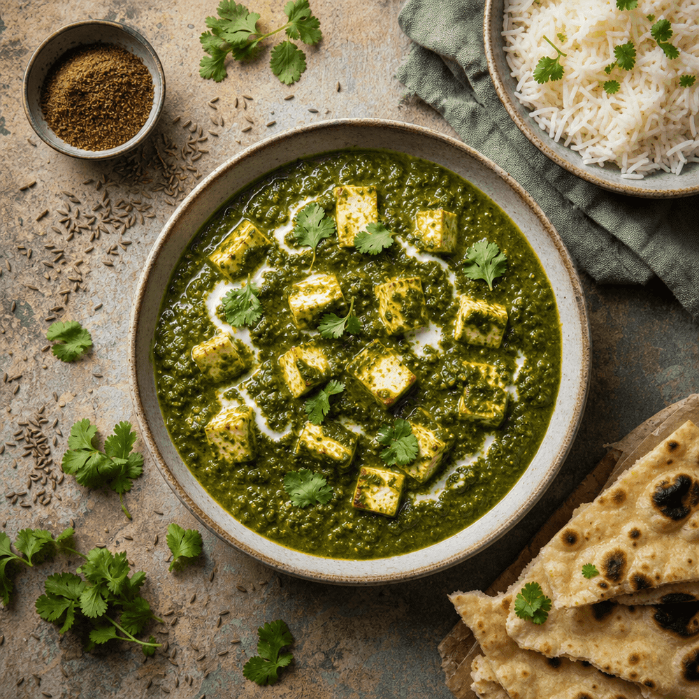 Palak Paneer – Épinards crémeux et fromage aux épices