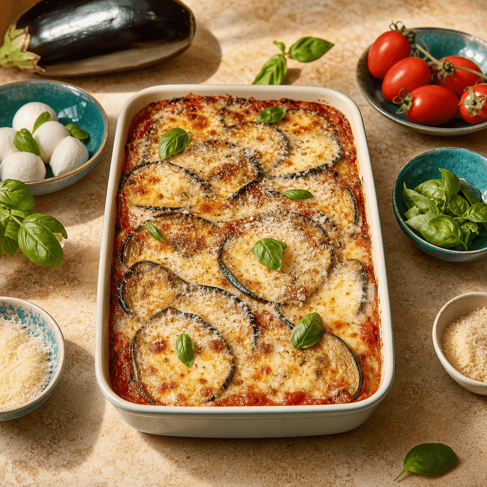 Parmigiana di Melanzane au Parmesan