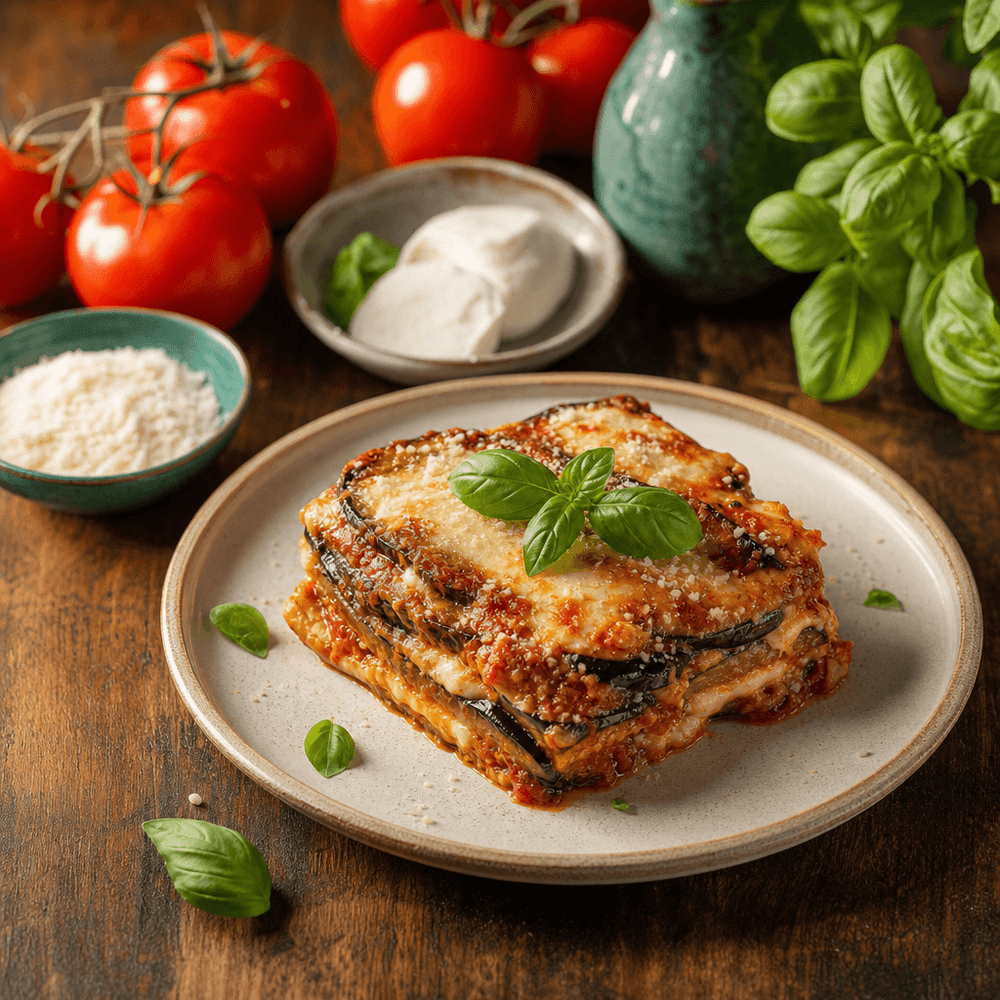 Parmigiana di Melanzane con Mozzarella