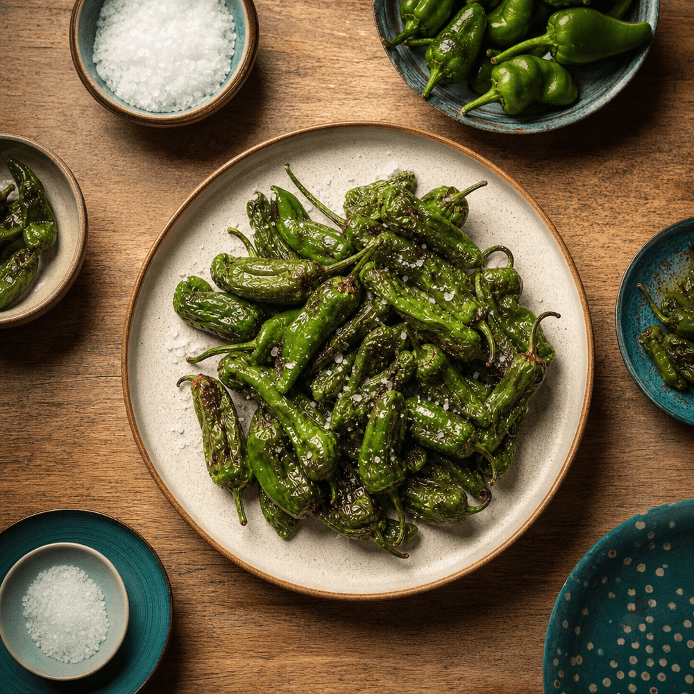 Pimientos de Padrón frits à l'huile d'olive