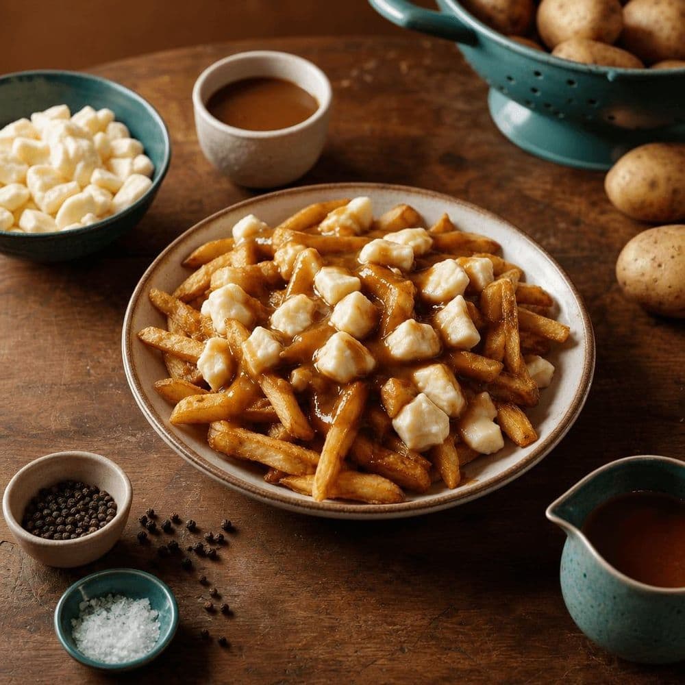 Poutine: die Temperatur des Käsebruchs