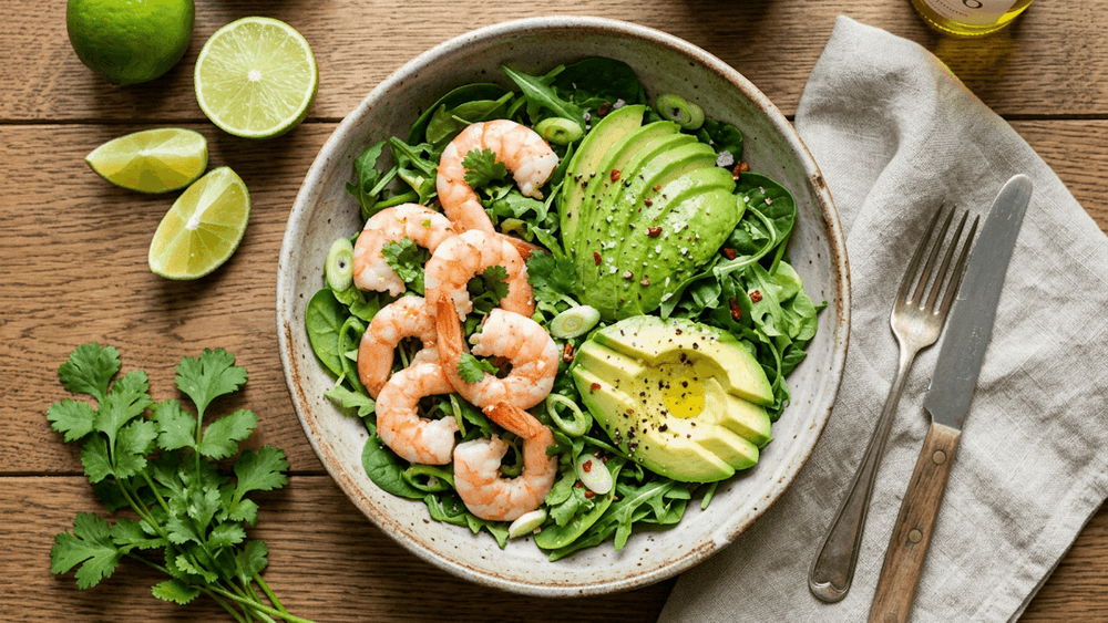 Prawn and Avocado Salad with Lime