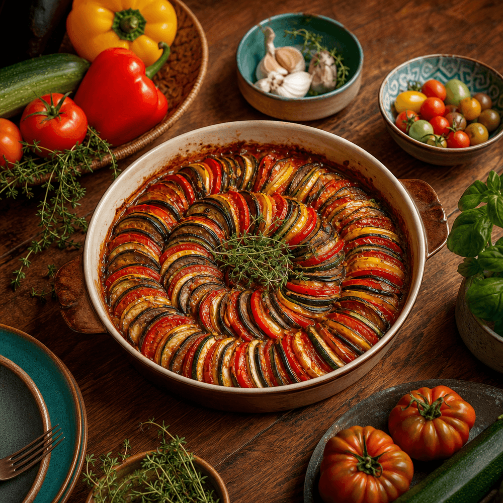 Ratatouille Provenzale con Melanzane, Zucchine e Peperoni