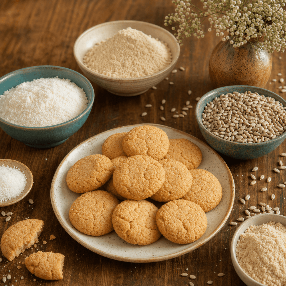 Repostería sin frutos secos: semillas y coco