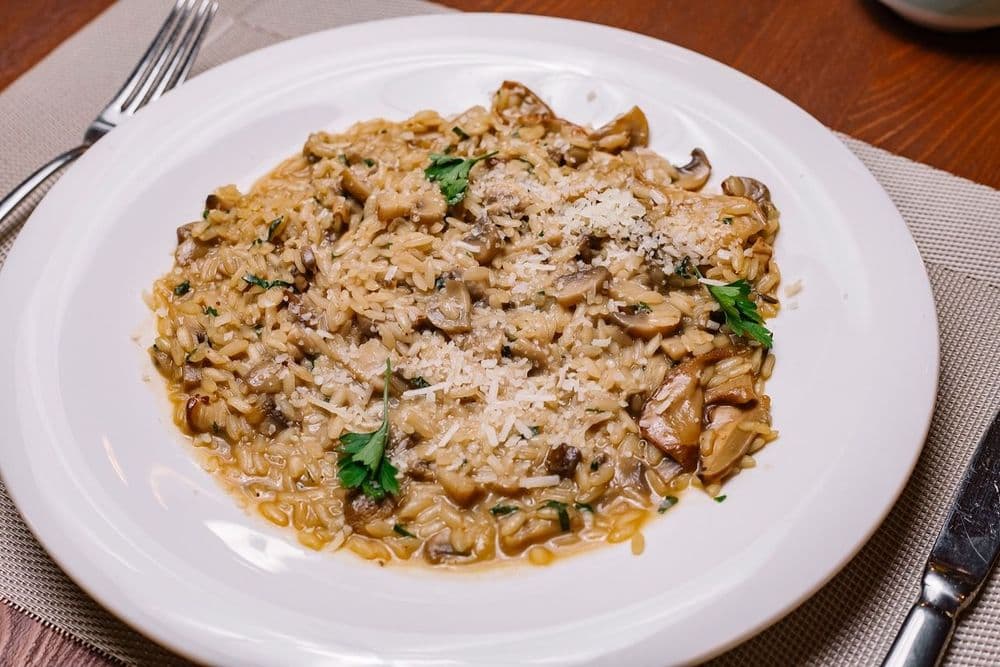 Risotto de Hongos Silvestres con Parmesano