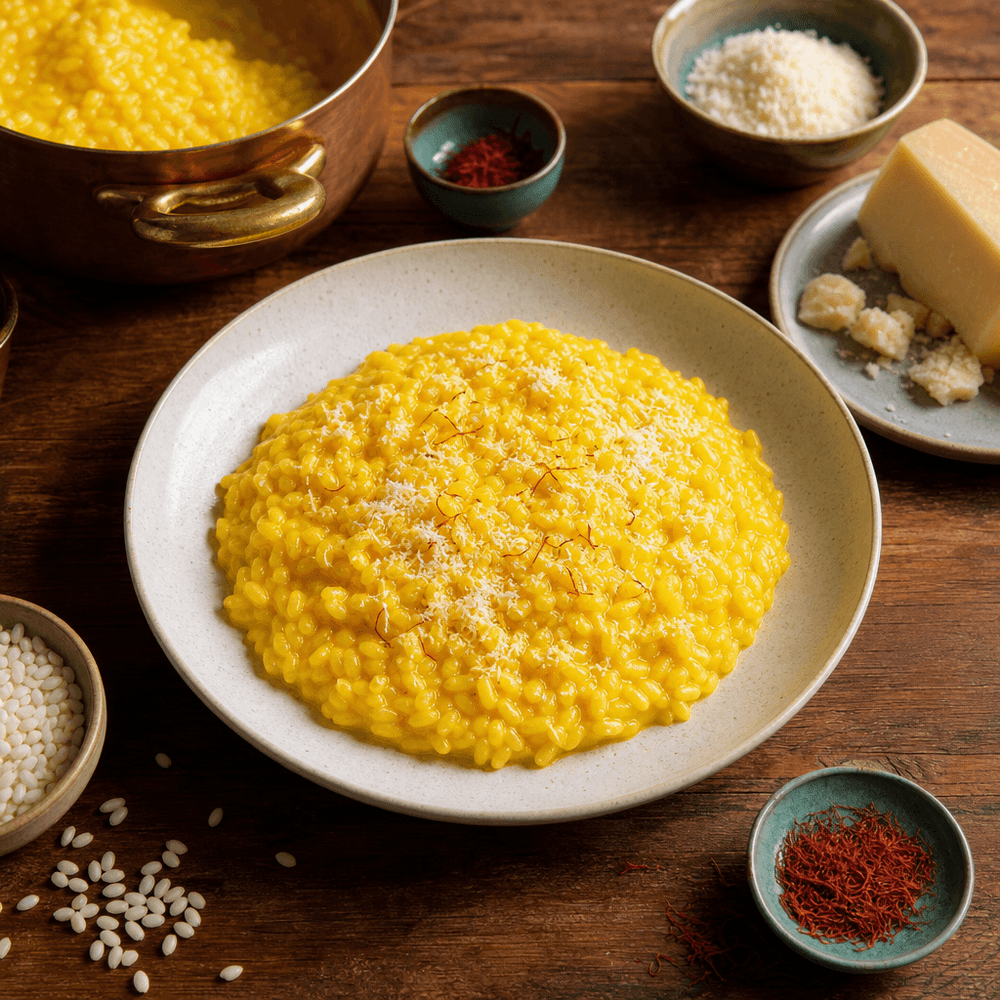 Risotto alla Milanese con Safran e Parmesan