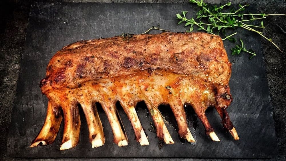 Costillas de Cerdo Asadas con Miel y Mostaza Paleo