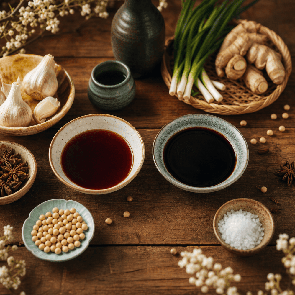 Salsa de soja china, la tradición que define sabor y color