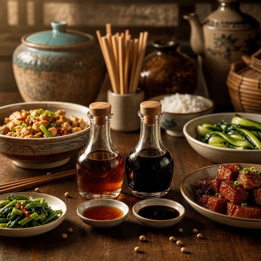 Sauce soja claire et foncée : deux usages chinois
