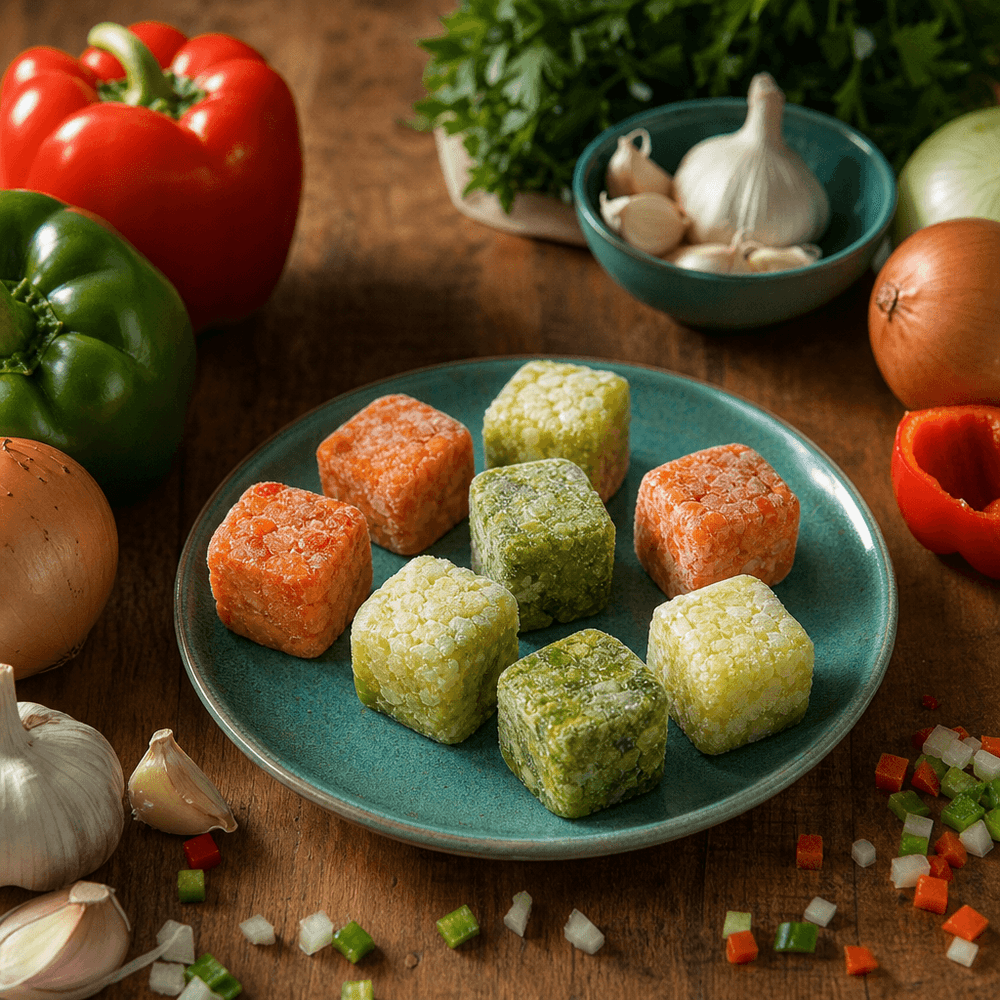 Sofrito congelé en cubes : une base prête à l’emploi