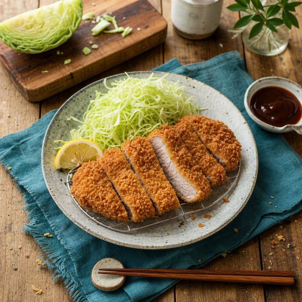 Tonkatsu, the Pork Cutlet Fried in a Shell of Panko